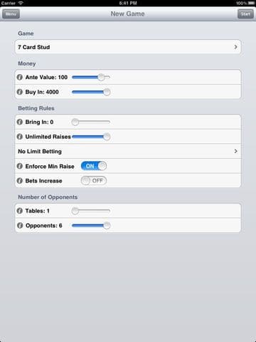 Custom Stud Poker Lite screenshot 5