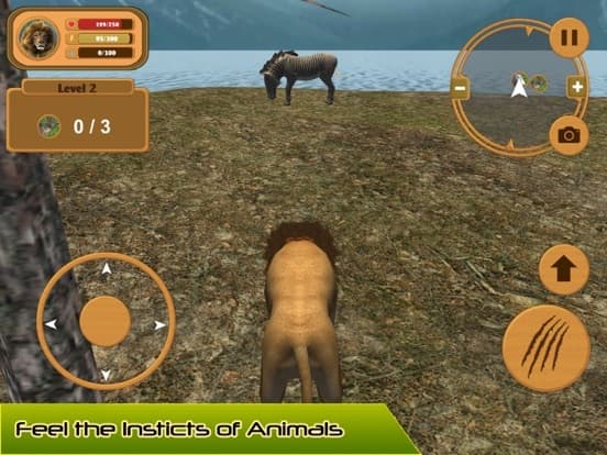 Wild Lion Simulator Attack 3D screenshot 2