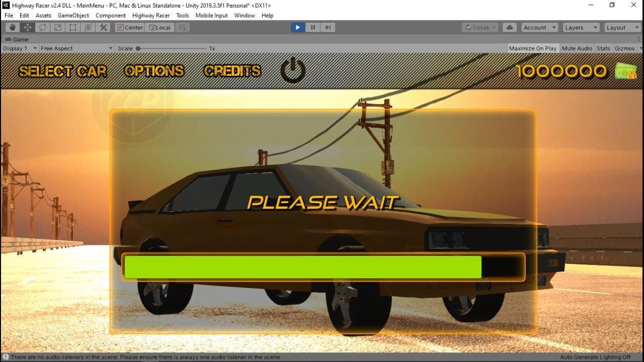 FREE UNITY HIGHWAY RACER FULL PROJECT DOWNLOAD.