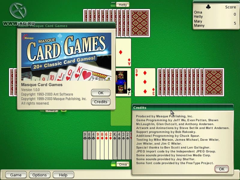 Masque Card Games screenshot 3