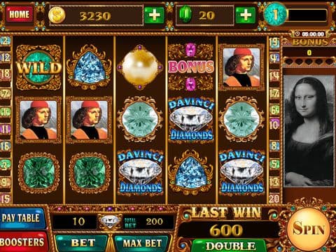 Slot - Diamonds of DaVinci Code HD screenshot 3