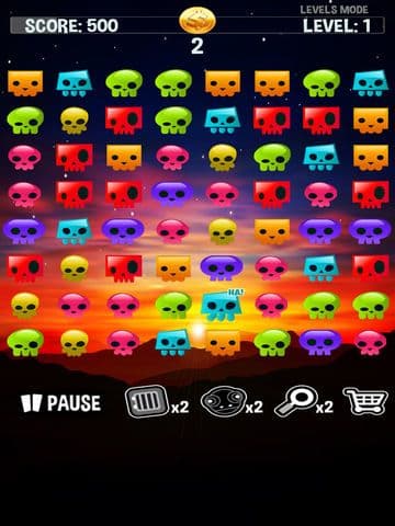 Skull Crush - Match Three Puzzle Game screenshot 2