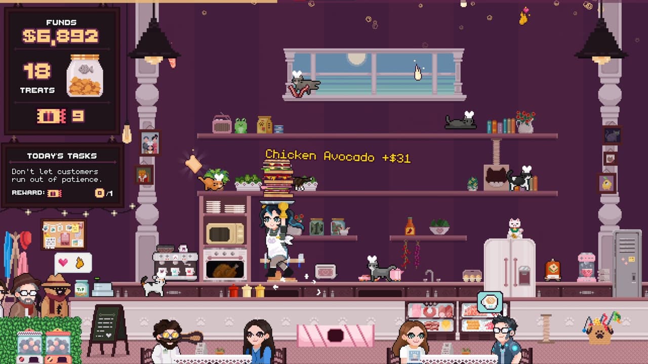 Supurr Cat Cafe: Sandwich Rush screenshot 2
