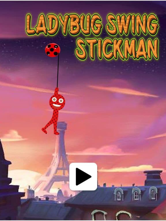 Spider Ladybug Stickman Swing screenshot 2