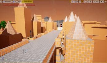 Bloodborne inspired blockout screenshot 2