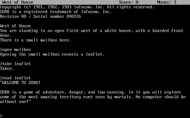 Zork (1980) screenshot 4