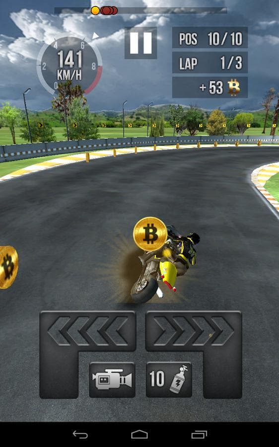 Thumb Motorbike Racing screenshot 2