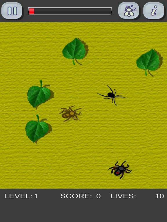 Kill the spiders! But do not touch the "Black Widow" (ad-free)