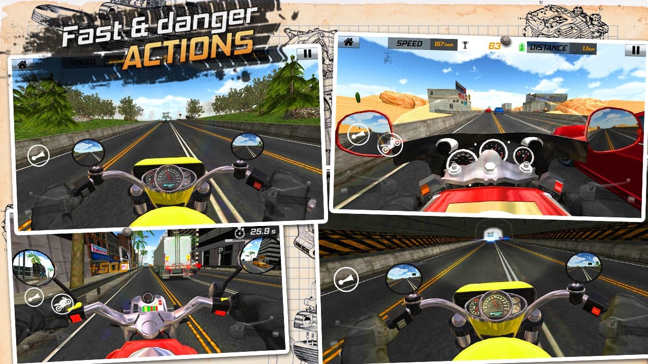 Traffic Rider: Highway Race screenshot 2