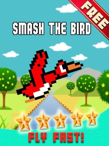 Smash The Bird - Endless Adventure Retro 8-Bit Game FREE screenshot 2