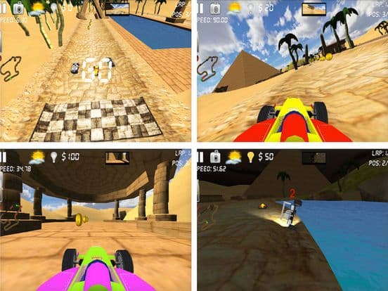 Kart Racing 3D Heated Car Race Game screenshot 2