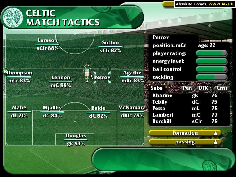 Celtic (Rangers) Football Coach screenshot 2