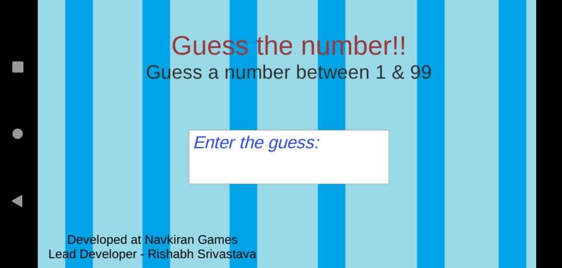Guess The Number