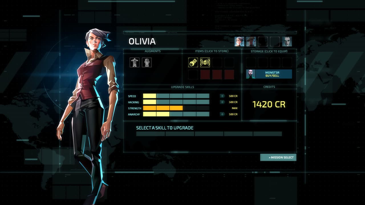 Invisible, Inc. Contingency Plan screenshot 3