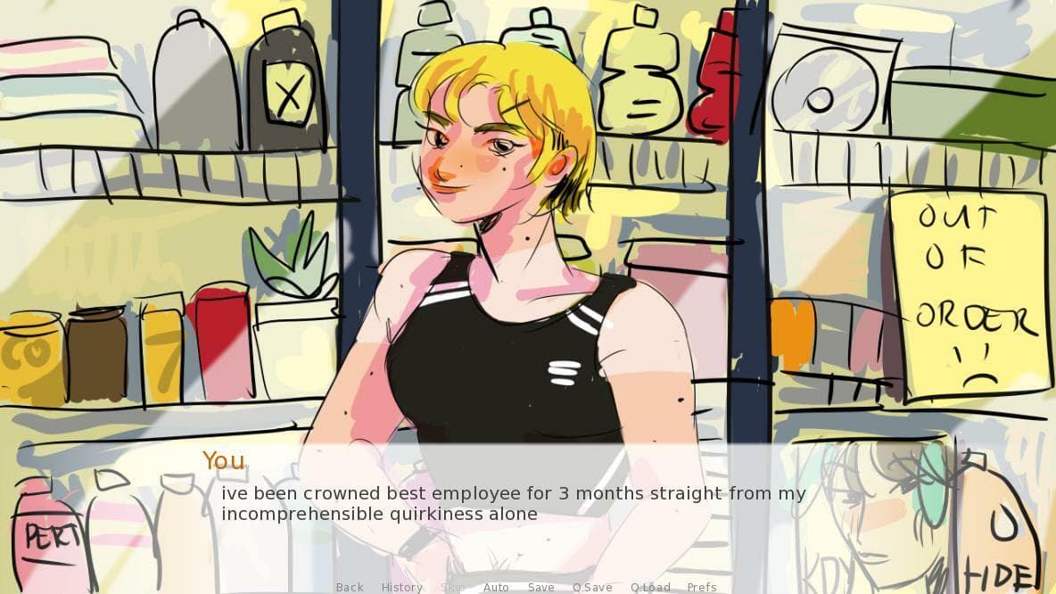 YASS STATION dating sim screenshot 2