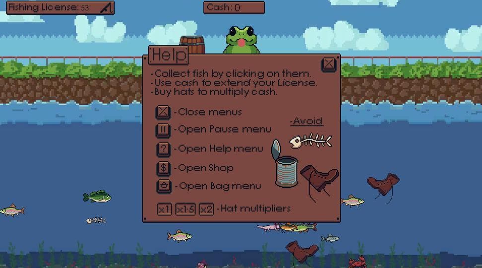 Frog Gone Fishing