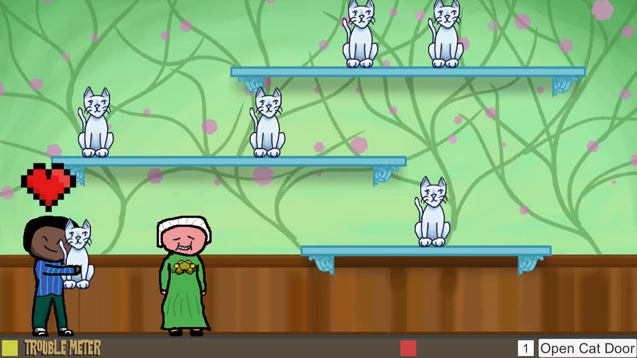 Granny Frans Feline Frenzy screenshot 2