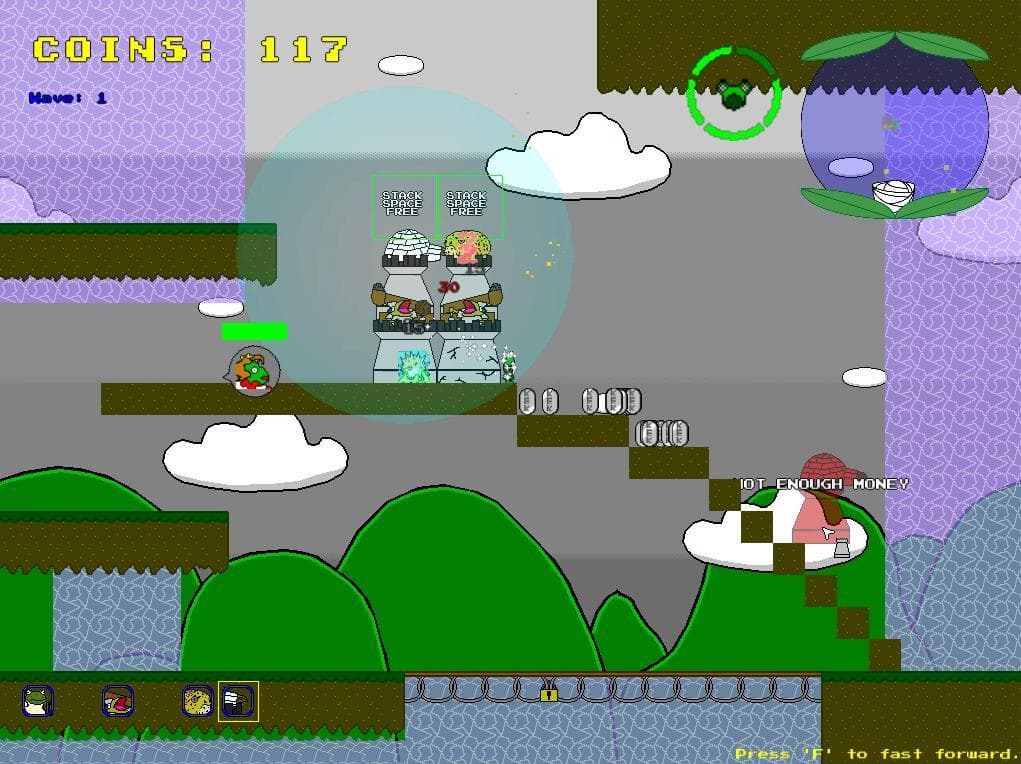 Super Frugtopia - Platforming Tower Defense screenshot 2