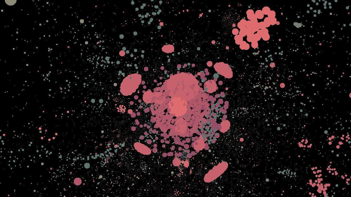 Particle life 3D, 4D screenshot 3