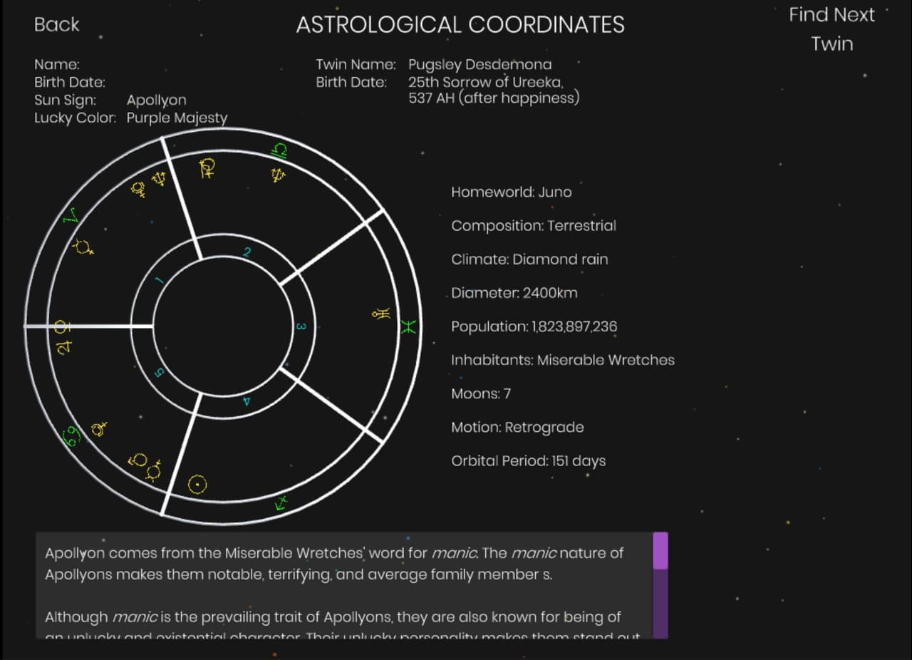 Star Twin Locator