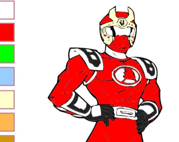 Power Rangers Coloring Game