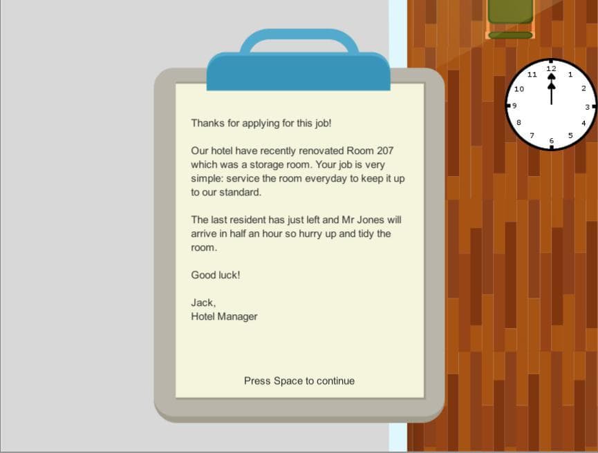 Room 207 - Ludum Dare 37 Entry screenshot 2