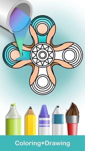 Fidget Spinner Coloring Books screenshot 2