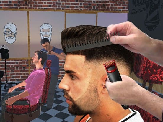 Barber Shop Hair Cut Games 3D screenshot 2
