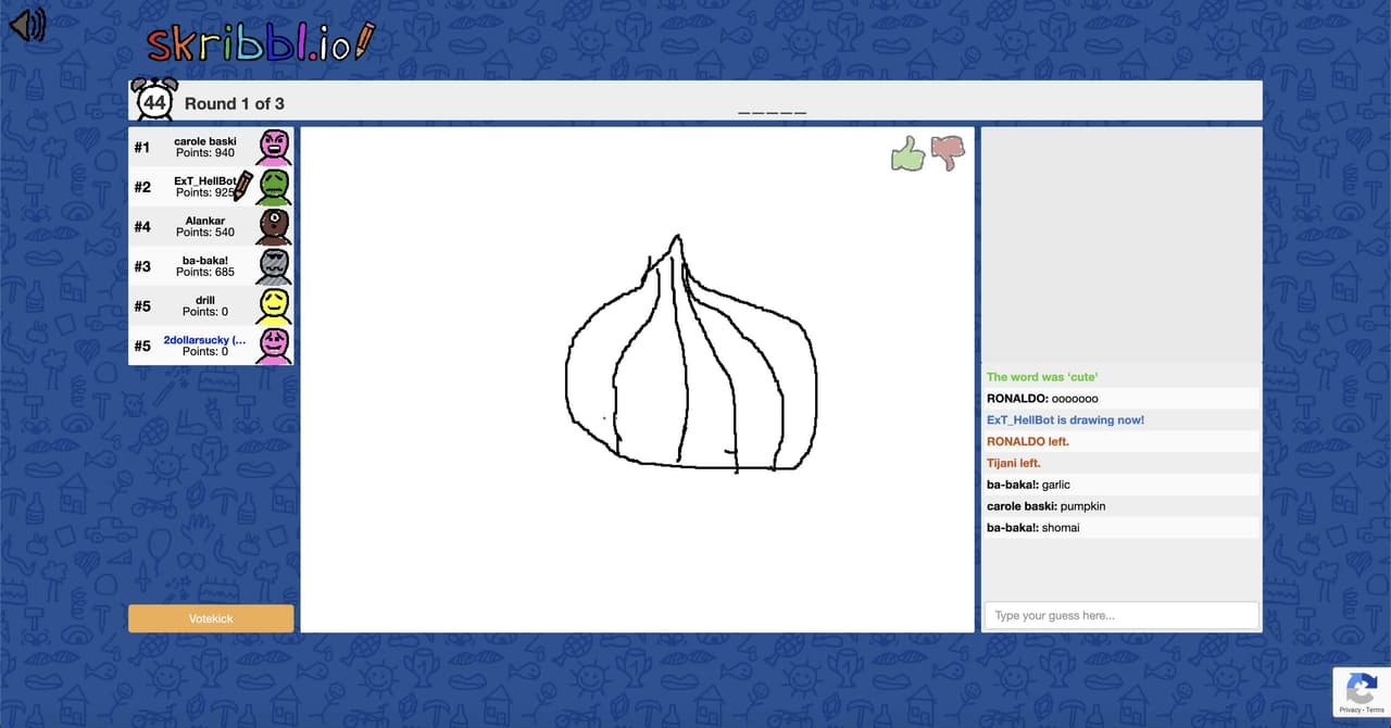 Skribbl io online screenshot 2