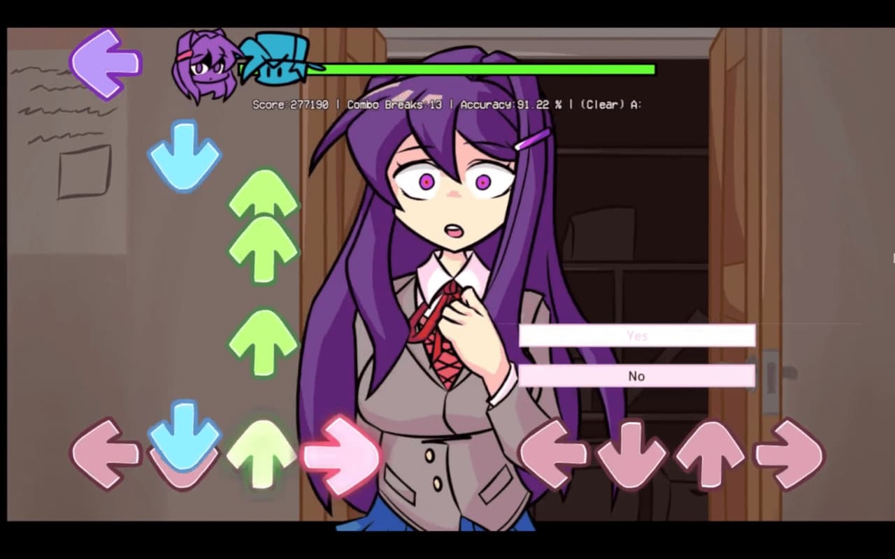 FNF - Yuri Over Monika Epiphany Reskin screenshot 4
