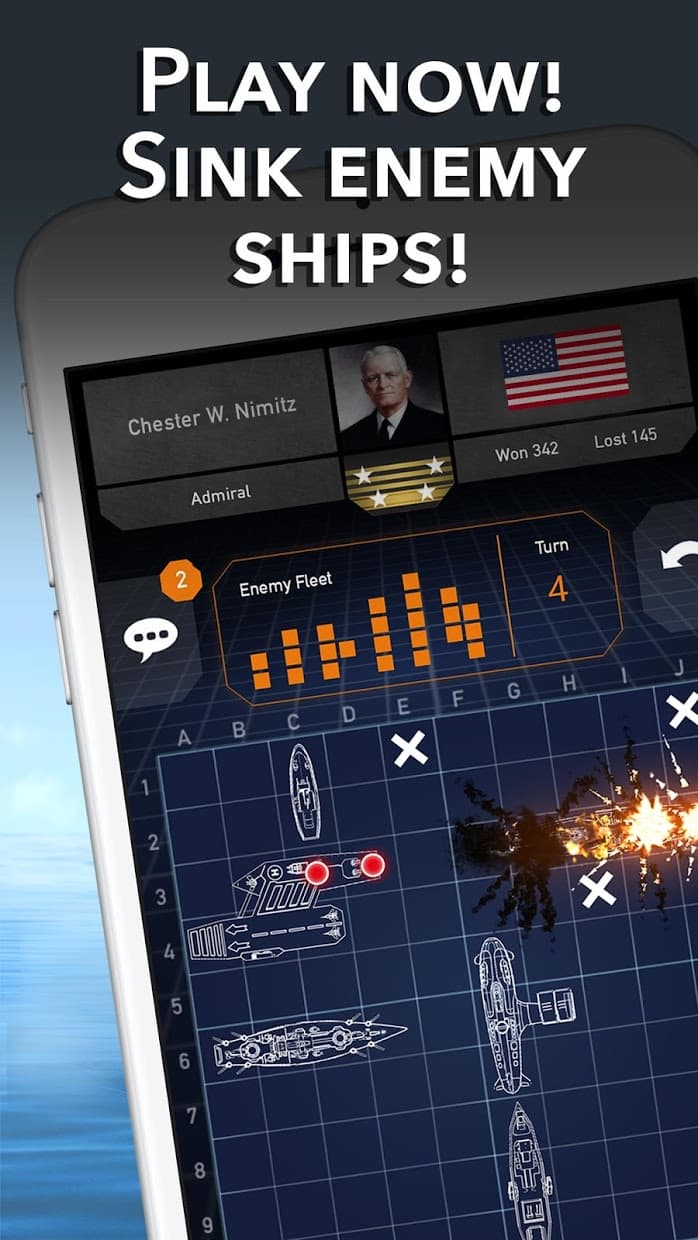 Battleships - Fleet Battle - Sea Battle screenshot 2
