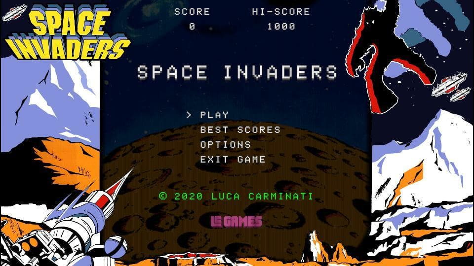Space Invaders (itch) (LC-Games) screenshot 2