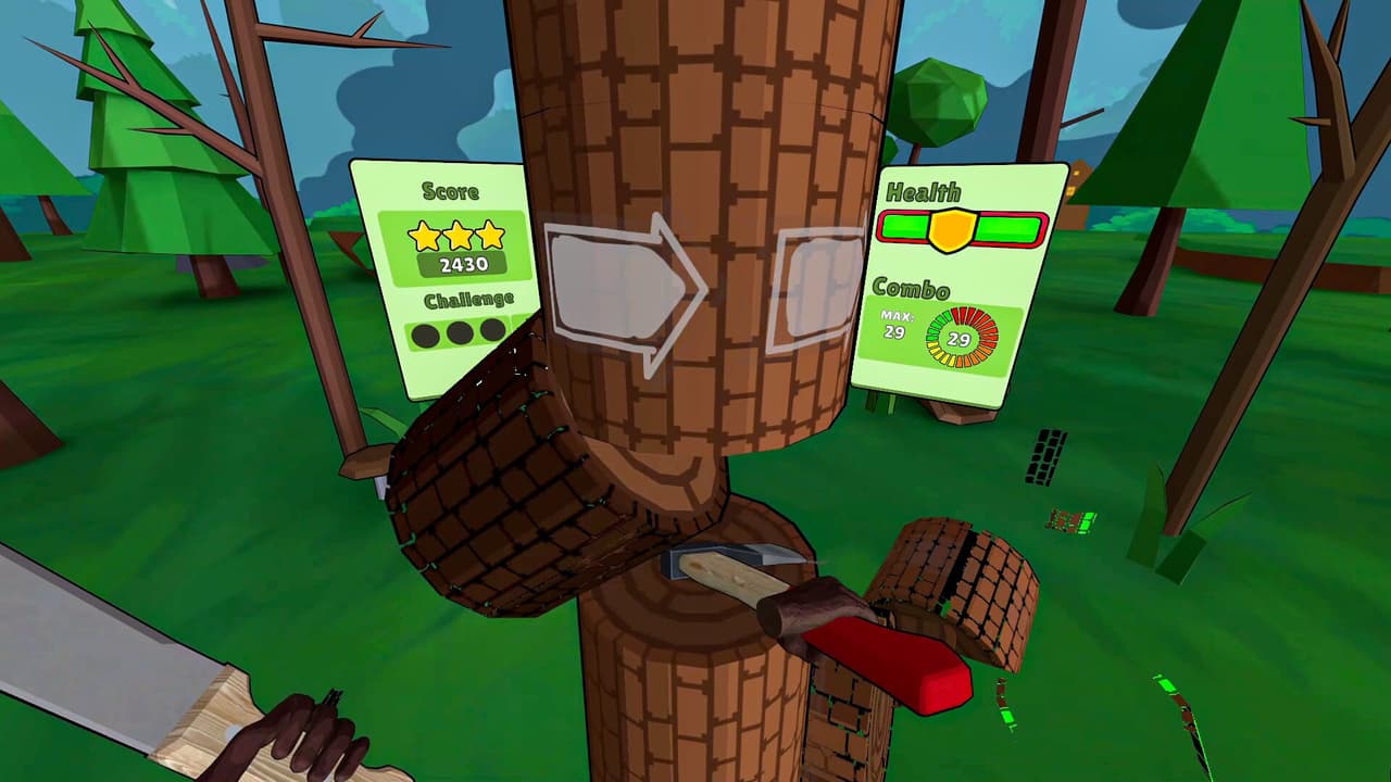 Timberman VR - grab an axe, chop trees, beat records! screenshot 4