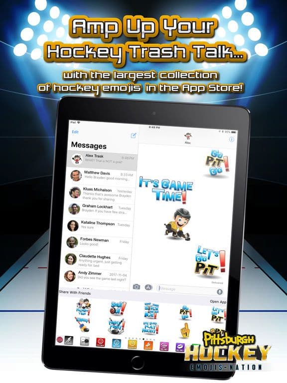 Pittsburgh Hockey Emojis screenshot 4