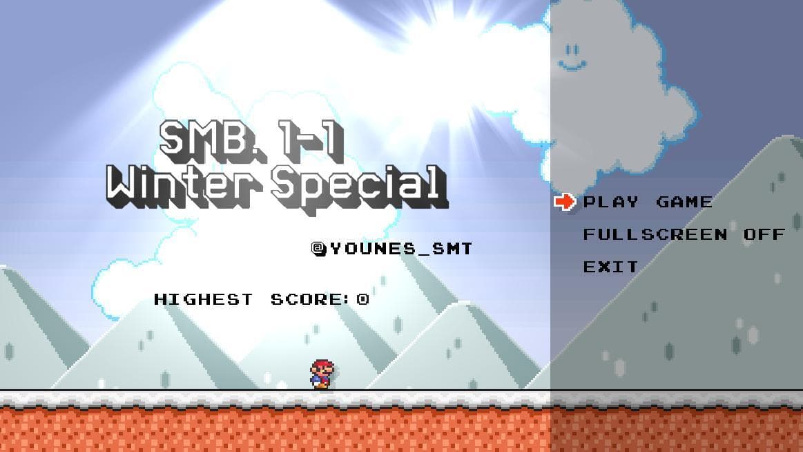 Super Mario Bros. 1-1 Winter Special screenshot 2