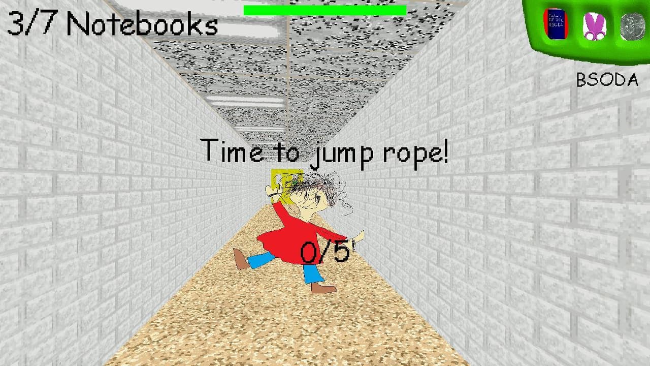 Baldi has broken his ruler