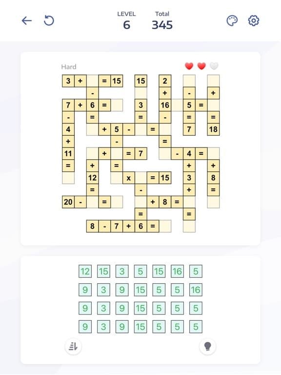 Math Puzzle Games - Cross Math screenshot 2