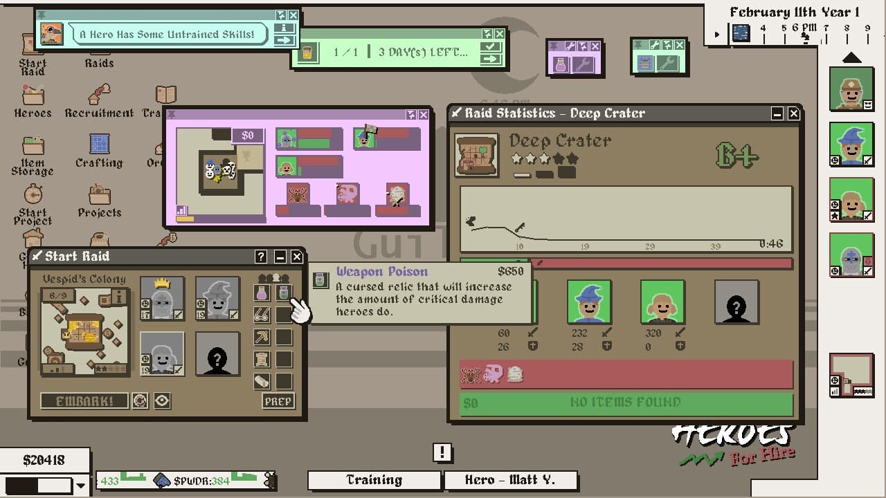 Heroes For Hire - Guild Micromanagement Simulator screenshot 5