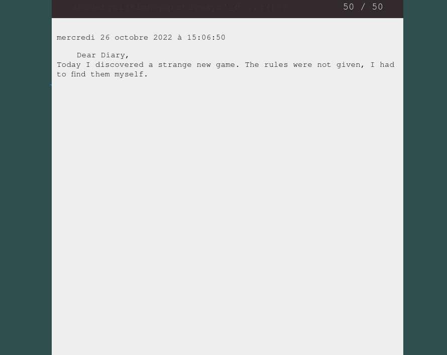 Dear Diary (itch) (dunin)