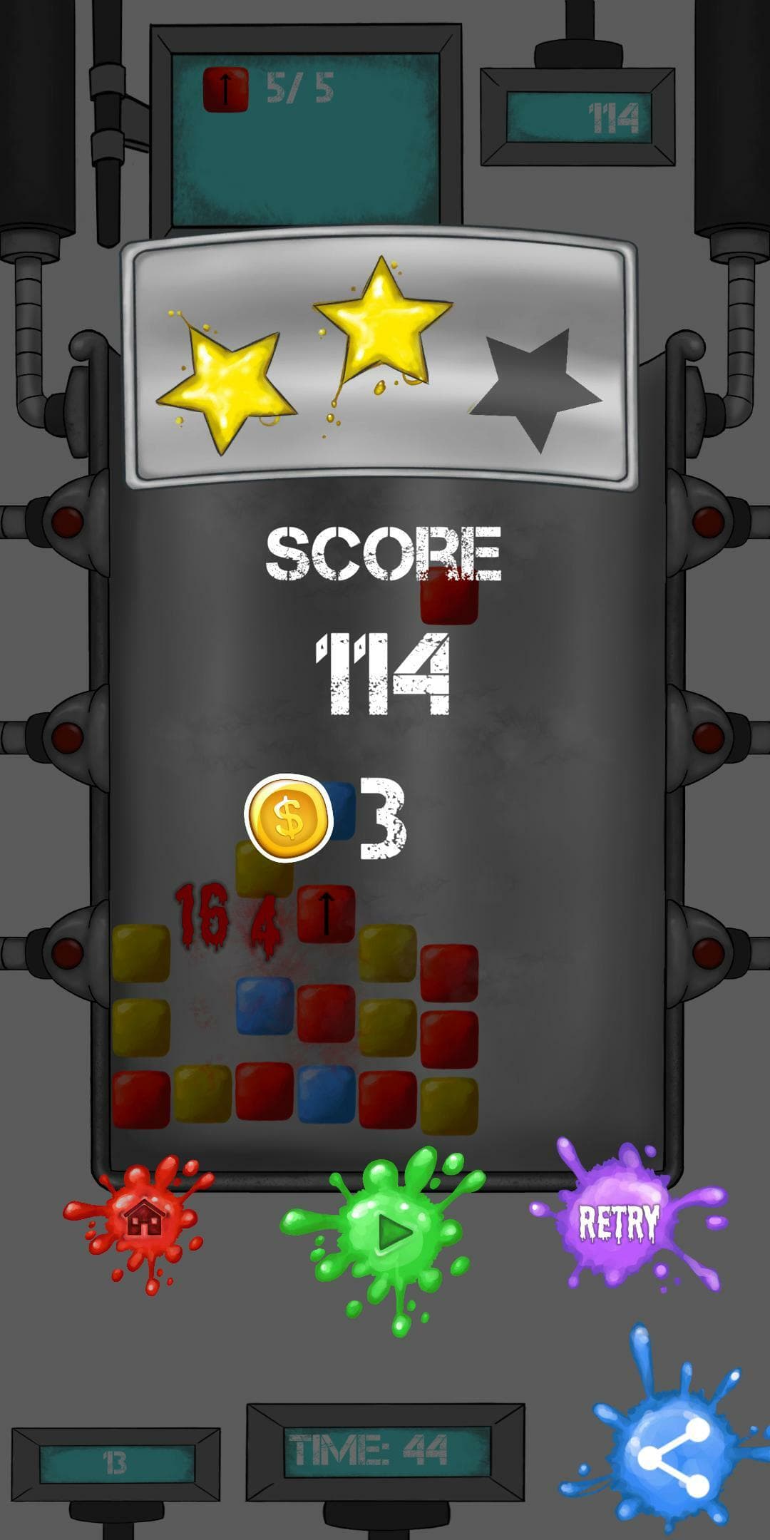Suction Paint Labs: Match 3 Physics Block Game screenshot 4