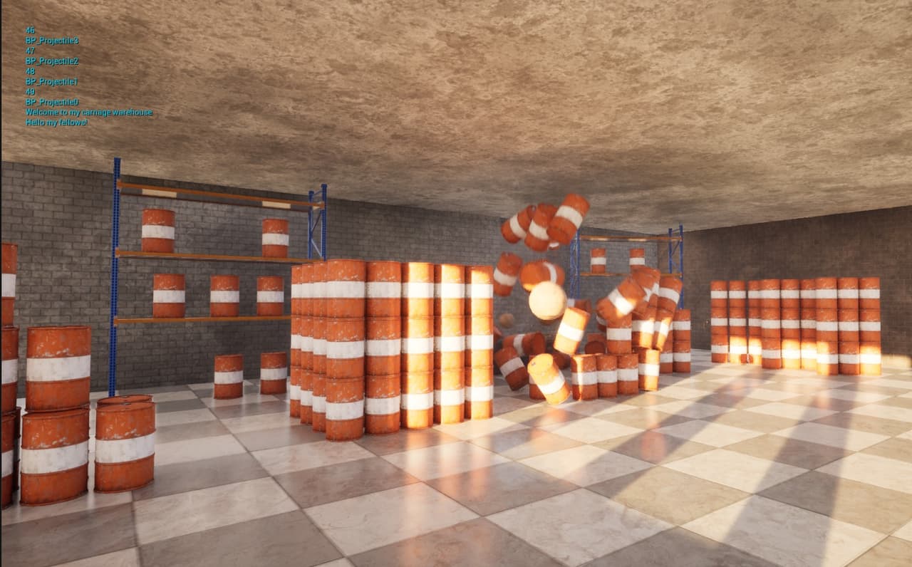 Warehouse Barrels Carnage screenshot 3
