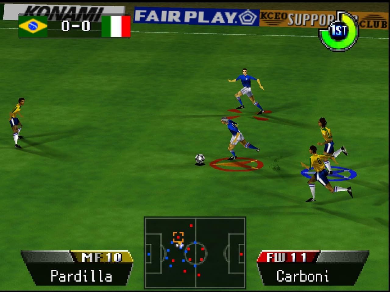International Superstar Soccer 64 screenshot 2