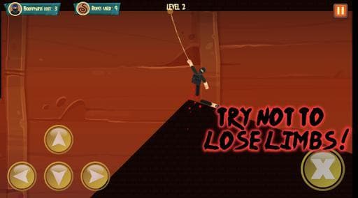 FREE Ragdoll Physics - Ultimate Ninja Swing BLOOD screenshot 4