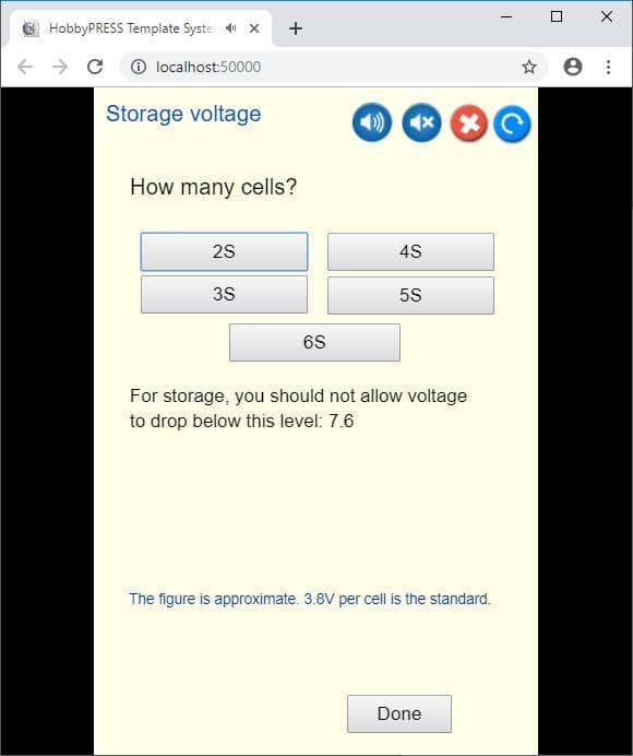 Finding the proper storage voltage of a Lipo pack screenshot 3