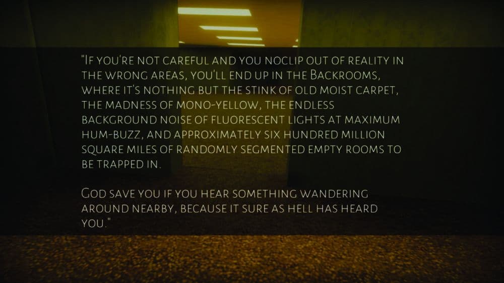 Backrooms screenshot 3