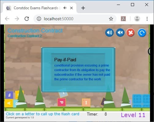 CramFLASH Construction Contract Exam Random Flashcard Apps screenshot 4