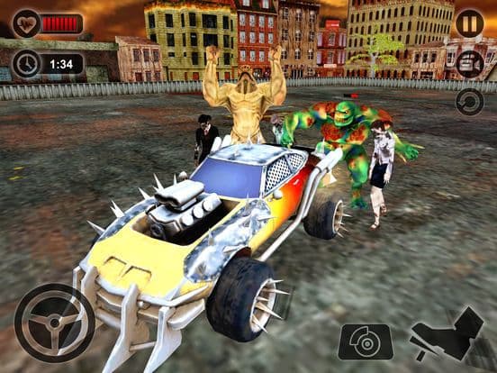 Zombie Smash Car Derby - Zombies Tsunami Killer 3D screenshot 4
