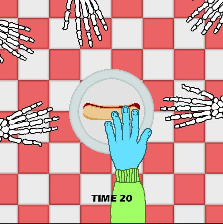 Hey Skeletons! Hands Off My Hot Dog!
