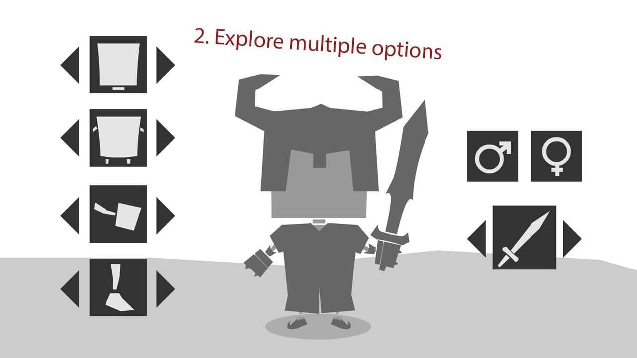 Simple character customization screenshot 3