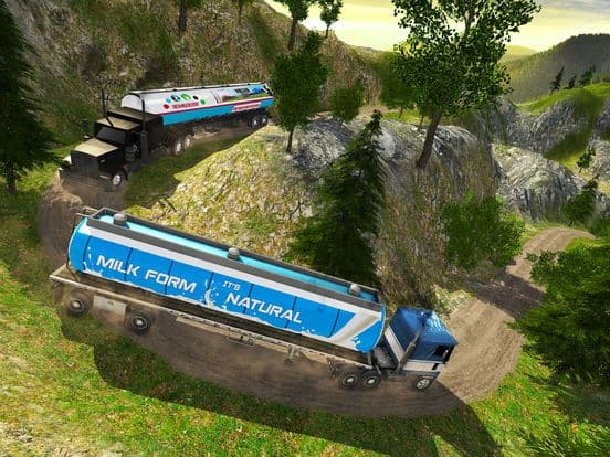 Offroad Milk Tanker Truck Transport Simulator 2017 screenshot 5